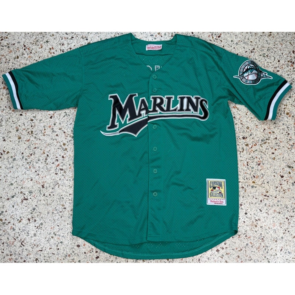 Mitchell & Ness MLB Florida Marlins #8 Andre Dawson 1995 Baseball Jersey Size 48